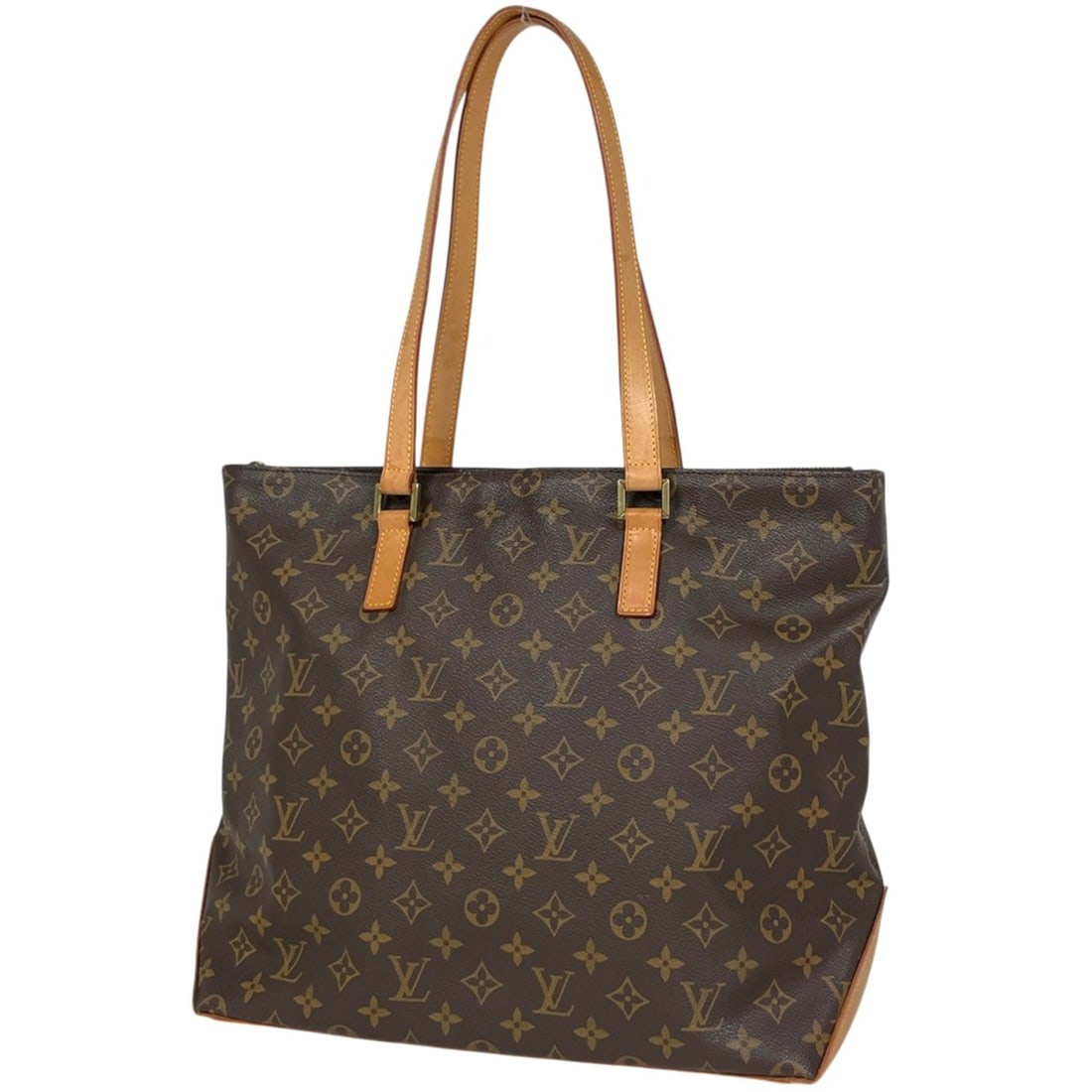 Louis Vuitton Cabas Mezzo Shoulder Bag/Tote Bag, Monogram Brown, M51151, Women's: --- Catalog ---Category: SizeSize (HxWxD): 32cm x 34.5cm x 16cm / 12.59'' x 13.58'' x 6.29''Category: DesignType: Shoulder bag, Tote bagColor: BrownGender: WomenMaterial: Monogram Category: GeneralMPN