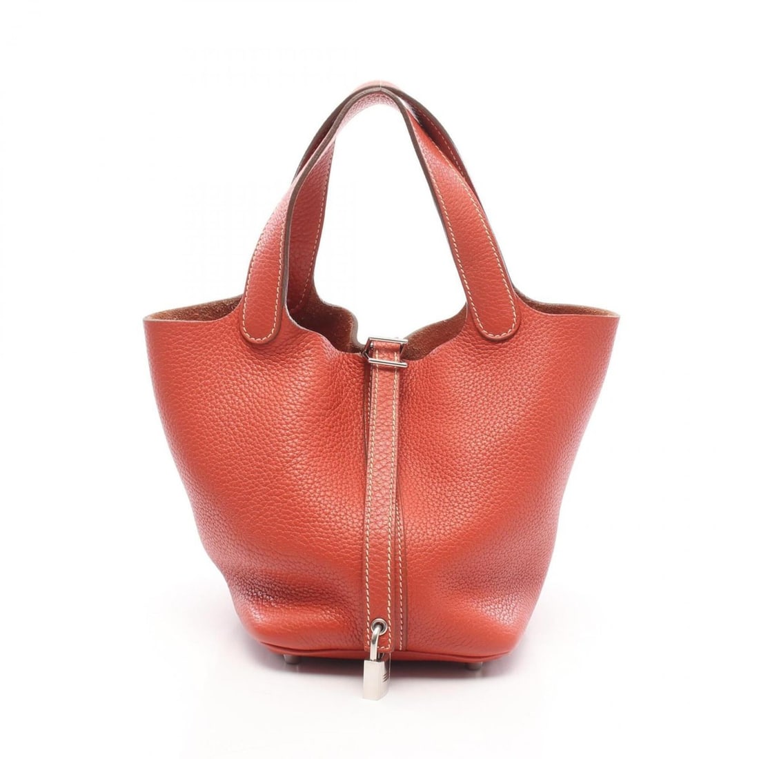 Hermes Picotin Lock PM Rouge Venetian Handbag, Taurillon Clemence Leather, Women's, Red: --- Catalog ---Category: SizeSize (HxWxD): 18.5cm x 19cm x 13.5cm / 7.28'' x 7.48'' x 5.31''Category: DesignType: HandbagColor: Red colorGender: WomenMaterial: Taurillon clemence leather Outer Pocket:
