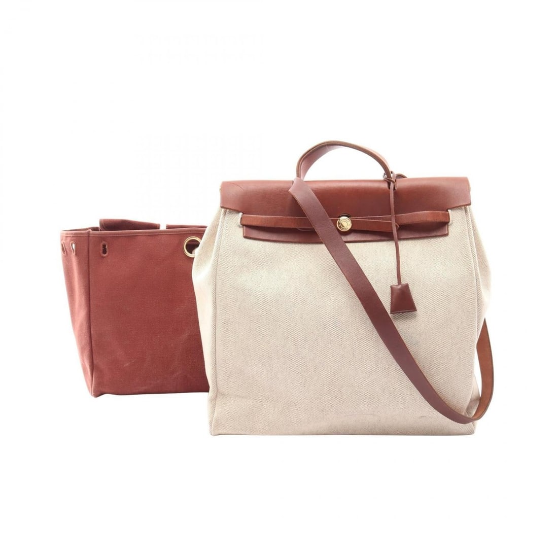 Hermes Herbag MM Ecru Rouge H 2-Way Handbag Vache Hunter Toile Women's Ivory/Bordeaux: --- Catalog ---Category: SizeSize (HxWxD): 40cm x 38cm x 14cm / 15.74'' x 14.96'' x 5.51''Category: DesignType: HandbagColor: Bordeaux, Ecru, Ivory, Rouge HGender: WomenMaterial: Toile H Category: Gen