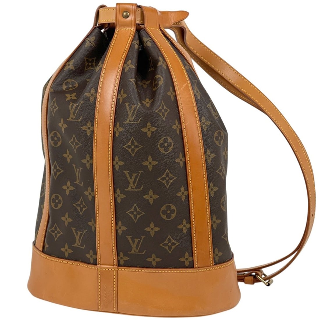 Louis Vuitton Randonee PM Shoulder Bag, Drawstring Style, Monogram Brown, M42243, Women's: --- Catalog ---Category: SizeSize (HxWxD): 37cm x 28cm x 15cm / 14.56'' x 11.02'' x 5.9''Category: DesignType: Shoulder bagColor: BrownGender: WomenMaterial: Monogram Category: GeneralBrand: Louis Vui