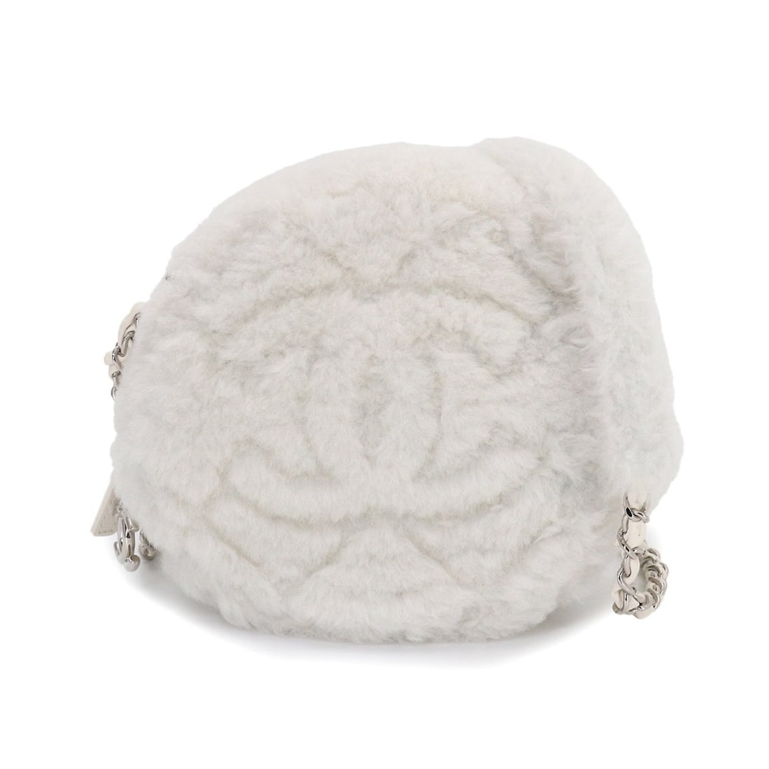 Chanel Fur Chain Shoulder Handbag, Shearling Leather, White AS4279: --- Catalog ---Category: SizeSize (HxWxD): 19cm x 20cm x 6.5cm / 7.48'' x 7.87'' x 2.55''Category: DesignType: Handbag, Shoulder bagColor: WhiteMaterial: Fur , Leather Category: GeneralMPN: AS4279Bran
