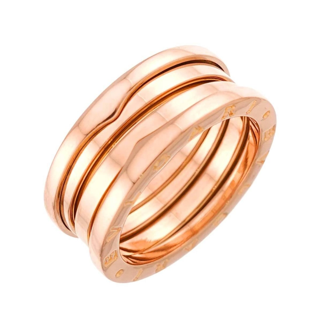 Bulgari BVLGARI B-zero1 3-band ring #58 18K PG Pink Gold 750: --- Catalog ---Category: SizeUS Size: 9Brand Size: 58Category: DesignType: Band ringGender: MenMaterial: Pink gold (18K)Category: GeneralBrand: Bvlgari--- Item List ---Section: ConditionRanking: Rank 