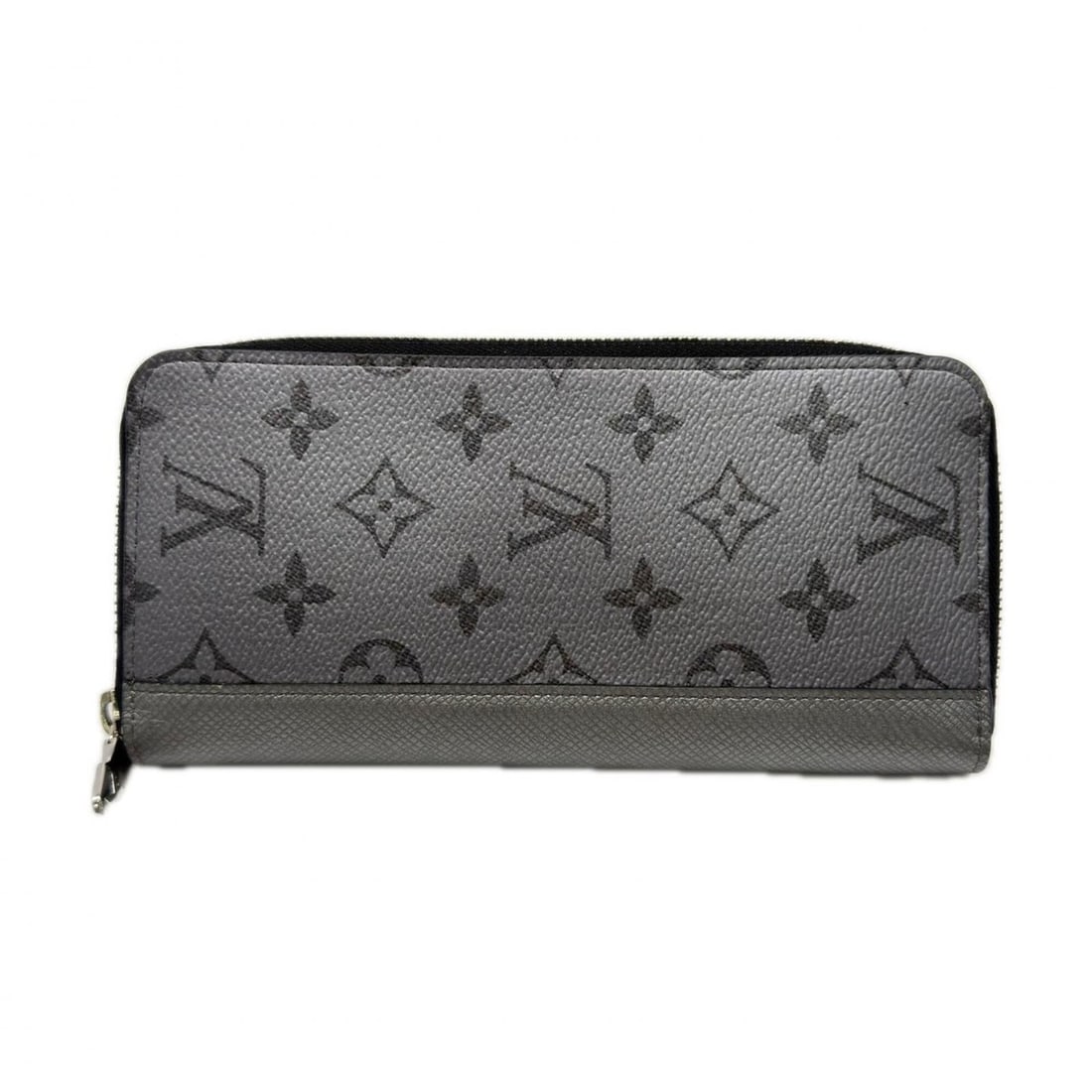 LOUIS VUITTON Taigarama Zippy Wallet Vertical M30841 Long Silver Leather Men's: --- Catalog ---Category: SizeSize (HxWxD): 10cm x 20cm x 2cm / 3.93'' x 7.87'' x 0.78''Category: DesignType: Long wallet (bi-fold)Color: SilverGender: MenClosure: ZipperMaterial: Coated canvas , Leath