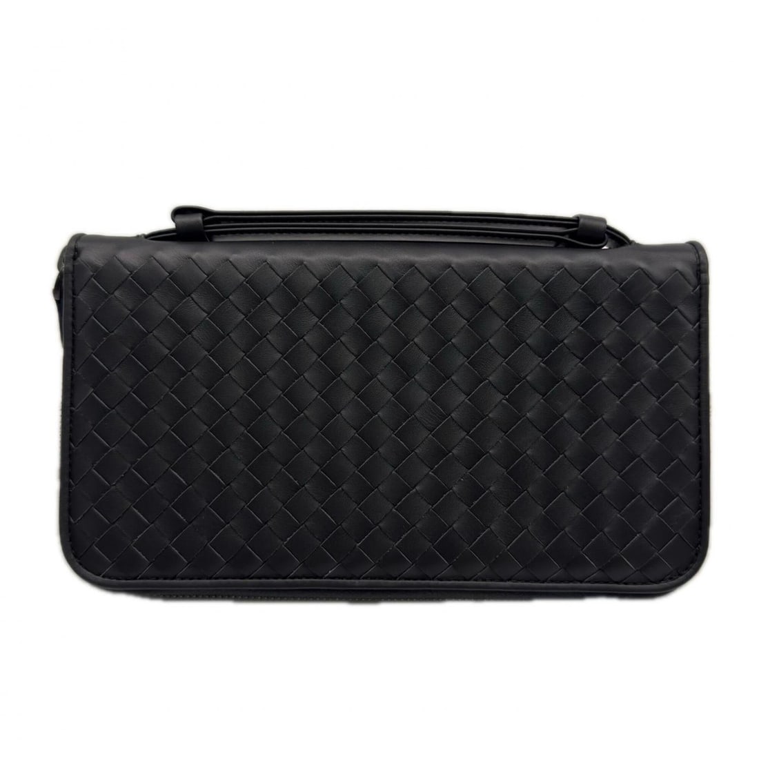 BOTTEGA VENETA Intrecciato Travel Case 169730 Long Wallet Gray Calf Leather Men's: --- Catalog ---Category: SizeSize (HxWxD): 12cm x 21.5cm x 2.5cm / 4.72'' x 8.46'' x 0.98''Category: DesignType: Long wallet (bi-fold)Color: GrayGender: MenClosure: ZipperMaterial: Leather Leather/Fur