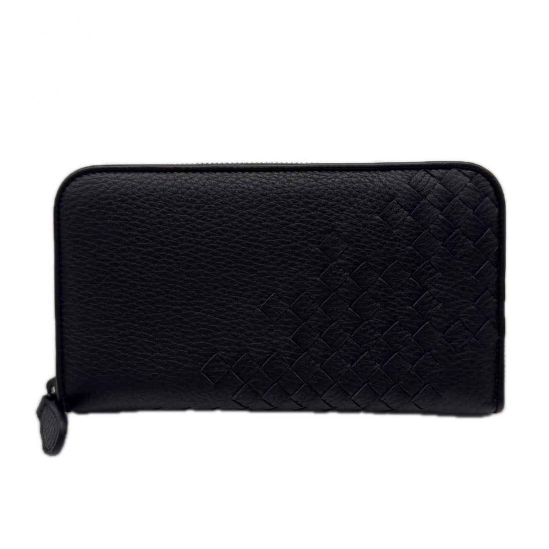 BOTTEGA VENETA Intreccio Imperatore Zip-Around Wallet 114076 Long Navy Lambskin Men's: --- Catalog ---Category: SizeSize (HxWxD): 11cm x 19cm x 2cm / 4.33'' x 7.48'' x 0.78''Category: DesignType: Long wallet (bi-fold)Color: NavyGender: MenClosure: ZipperMaterial: Leather Leather/Fur Typ