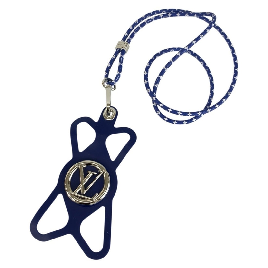 LOUIS VUITTON LV Circle Phone Holder Louise Blue Silver Hardware Silicone M69268 iPhone Smartphone: --- Catalog ---Category: DesignColor: Blue, SilverMaterial: SiliconeCategory: GeneralMPN: M69268Brand: Louis VuittonCountry of Origin: FranceCategory: Physical PropertiesSize (HxWxD): 15cm x 7.5cm / 5