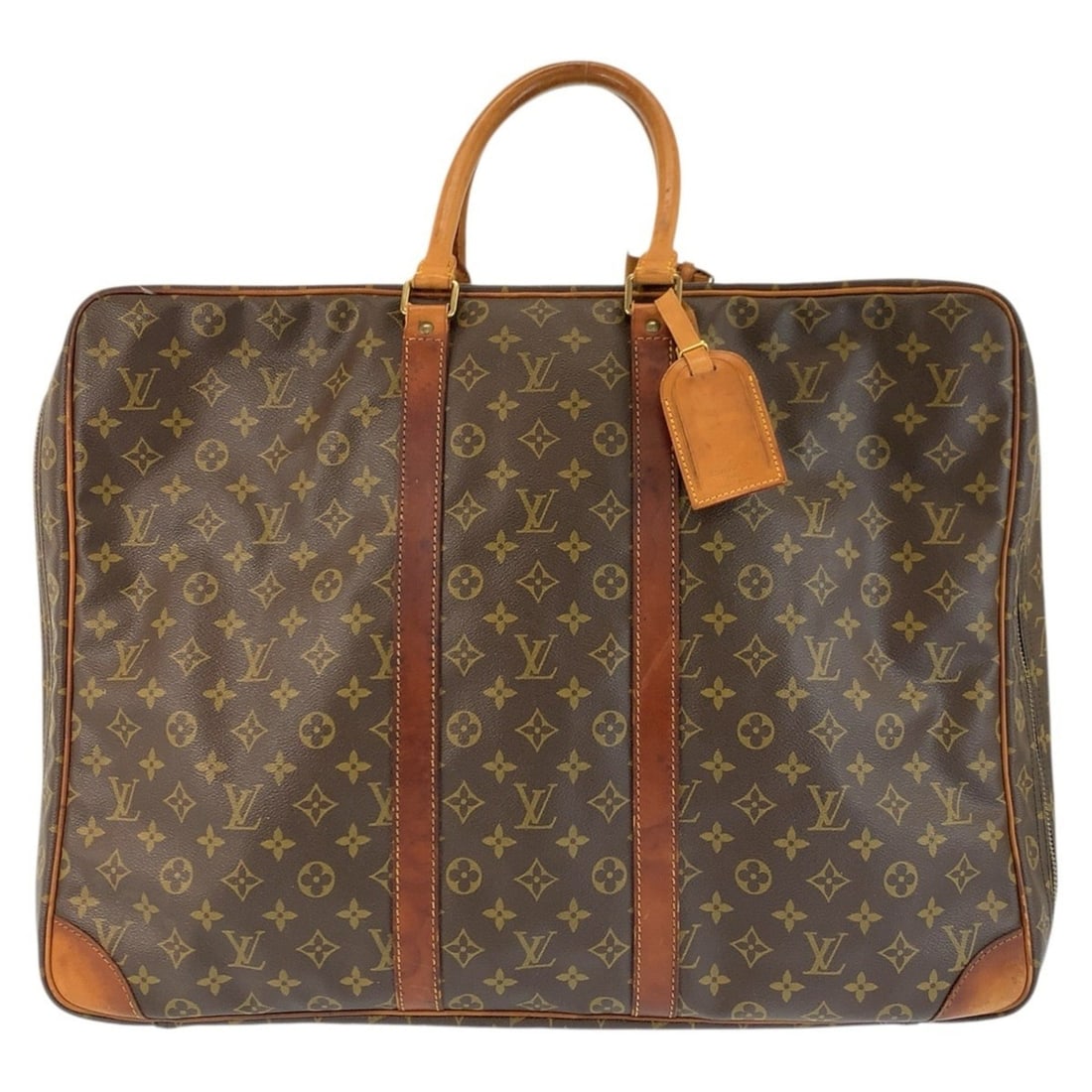 LOUIS VUITTON Louis Vuitton Monogram Sirius 55 Brown Gold Hardware Leather Boston Bag Travel Men's: --- Catalog ---Category: SizeSize (HxWxD): 41cm x 55cm x 16cm / 16.14'' x 21.65'' x 6.29''Category: DesignType: Boston bagColor: Brown, MonogramGender: Men,WomenMaterial: Monogram Category: GeneralMPN