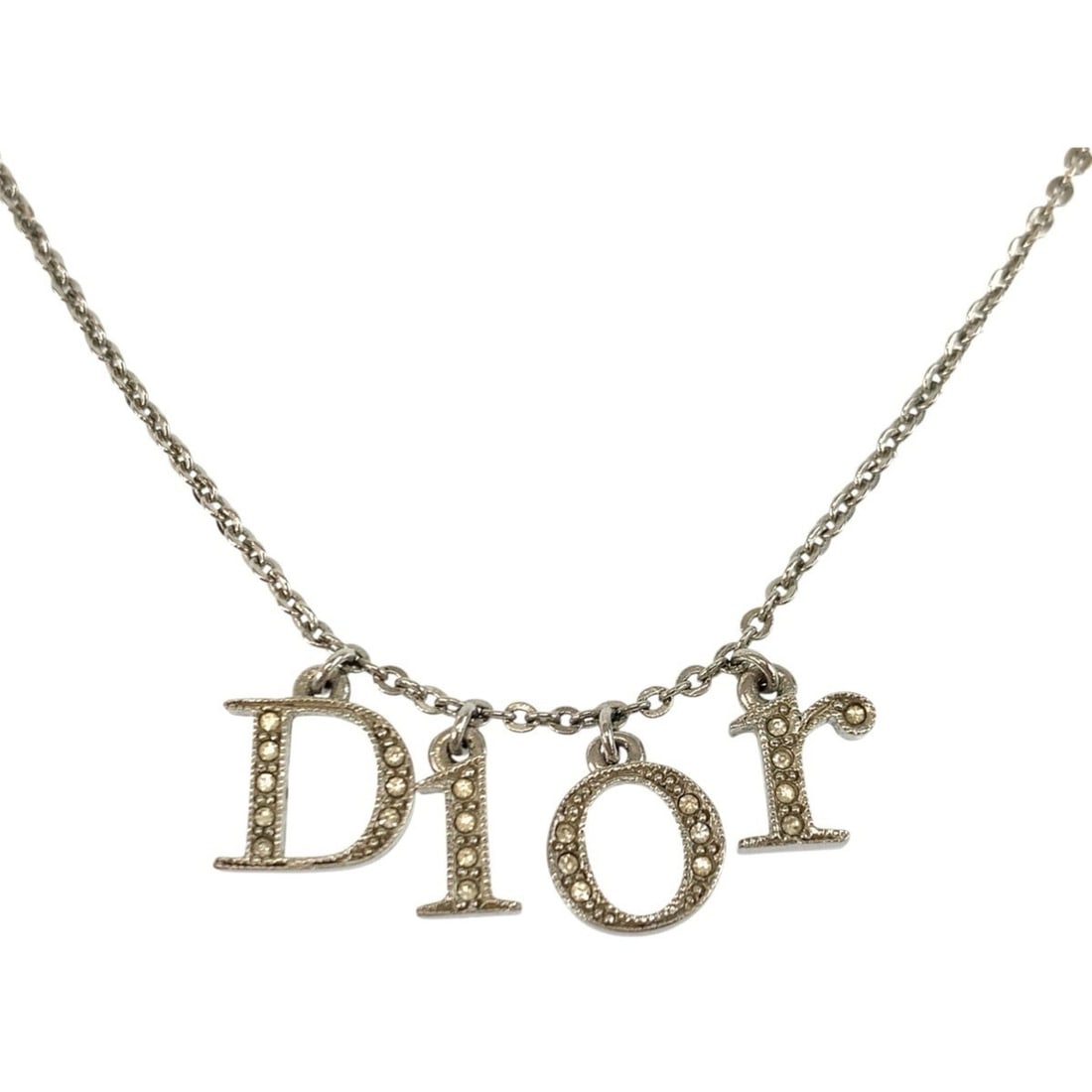 Christian Dior Vintage Logo Sequin Plated Necklace for Women: --- Catalog ---Category: SizePendant Size: 10mm x 40mm / 0.39'' x 1.57''Neck Circumference: 30 cm / 11.81''Category: DesignGender: WomenMaterial: Gold platingNecklace Type: NecklaceCategory: GeneralBr
