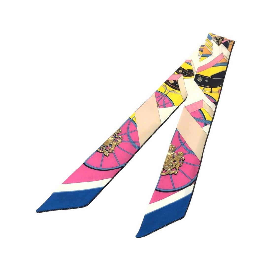 HERMES Twilly Spring/Spring Pink Beige Blue Silk Scarf Muffler Ribbon for Women: --- Catalog ---Category: SizeSize (LxW): 86cm x 5cm / 33.85'' x 1.96''Category: DesignType: ScarfColor: Beige, Blue, PinkGender: WomenMaterial: Silk Category: GeneralBrand: HermesCountry of Origin: Fr