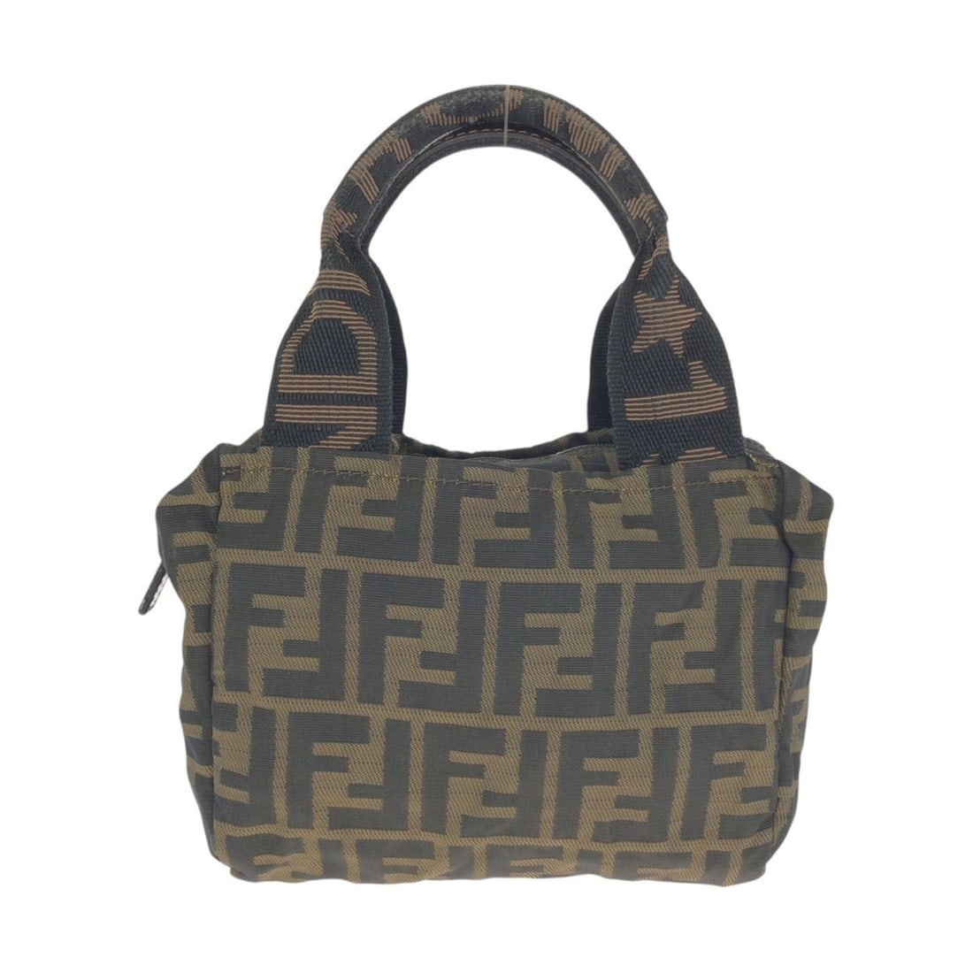 FENDI Zucca Brown Canvas Leather Handbag (2119 26541 099) - Women's: --- Catalog ---Category: SizeSize (HxWxD): 13cm x 17cm x 7cm / 5.11'' x 6.69'' x 2.75''Category: DesignType: HandbagColor: BrownGender: WomenMaterial: Canvas , Leather Category: GeneralMPN: 2119 26541