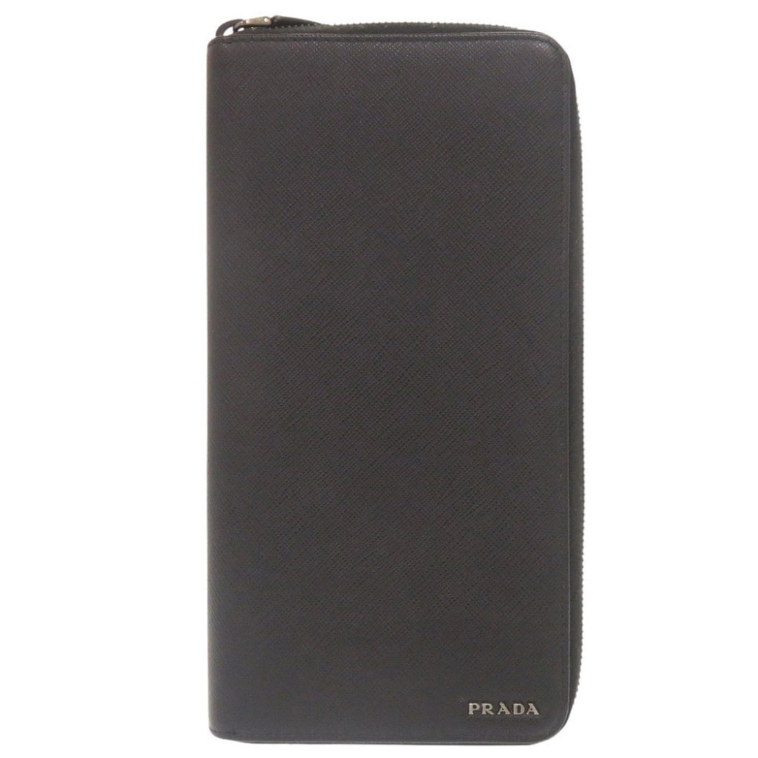 Prada Saffiano Leather Logo 2ML220 Black Round Zip Long Wallet 0366PRADA Men's: --- Catalog ---Category: SizeSize (HxWxD): 23cm x 12cm x 2.5cm / 9.05'' x 4.72'' x 0.98''Category: DesignType: Long wallet (bi-fold)Color: BlackGender: MenMaterial: Leather , Saffiano Category: Genera