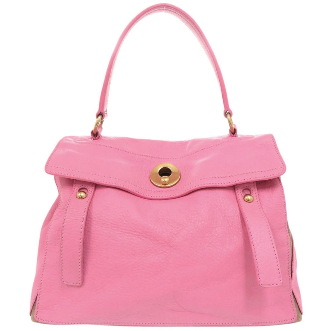 Yves Saint Laurent Muse Two 229680 Leather Pink Handbag 0152 YVES SAINT LAURENT (1 of 10)