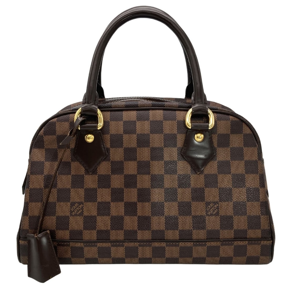 Louis Vuitton Duomo Handbag, Damier Ebene, N60008, Brown, Women's: --- Catalog ---Category: SizeSize (HxWxD): 20cm x 31cm x 15cm / 7.87'' x 12.2'' x 5.9''Category: DesignType: HandbagColor: BrownGender: WomenMaterial: Damier Canvas Category: GeneralMPN: N60008Brand: 