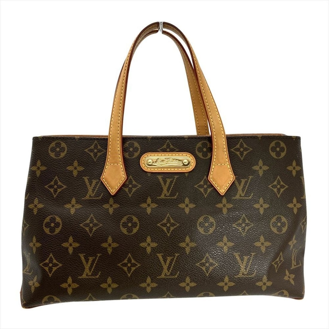 Louis Vuitton Wilshire PM Handbag, Monogram Canvas, M45643, Brown, Gold Hardware, Women's: --- Catalog ---Category: SizeSize (HxWxD): 18cm x 30cm x 12cm / 7.08'' x 11.81'' x 4.72''Category: DesignType: HandbagColor: BrownGender: WomenMaterial: Monogram , Canvas Category: GeneralMPN: M45643B