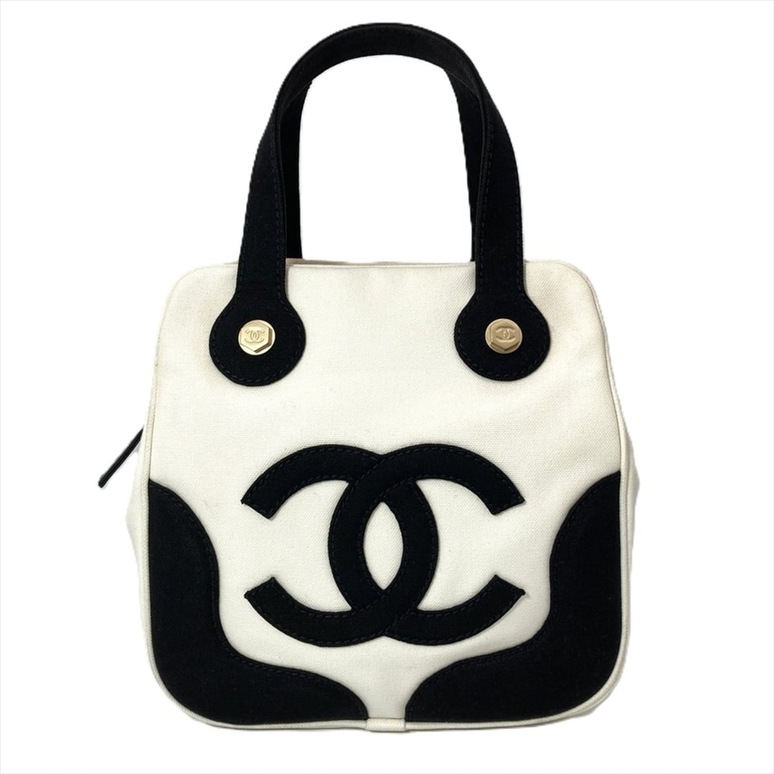 Chanel Marshmallow Bag Tote Bag, Canvas, White, Gold Hardware, 7-digit serial number in the: --- Catalog ---Category: SizeSize (HxWxD): 24.5cm x 24cm x 10cm / 9.64'' x 9.44'' x 3.93''Category: DesignType: Tote bagColor: WhiteGender: WomenMaterial: Canvas Category: GeneralBrand: ChanelCountry 