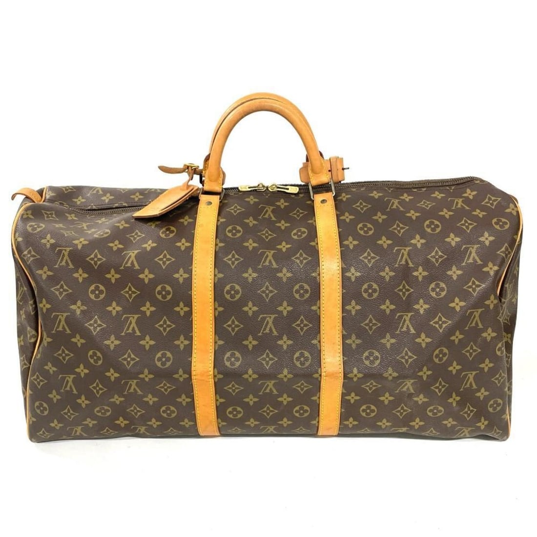 Louis Vuitton Keepall 60 Boston Bag, Monogram Canvas, M41422, Brown, Gold Hardware: --- Catalog ---Category: SizeSize (HxWxD): 31cm x 61cm x 27cm / 12.2'' x 24.01'' x 10.62''Category: DesignType: Boston bagColor: BrownGender: Women,MenMaterial: Monogram , Canvas Category: GeneralMPN: