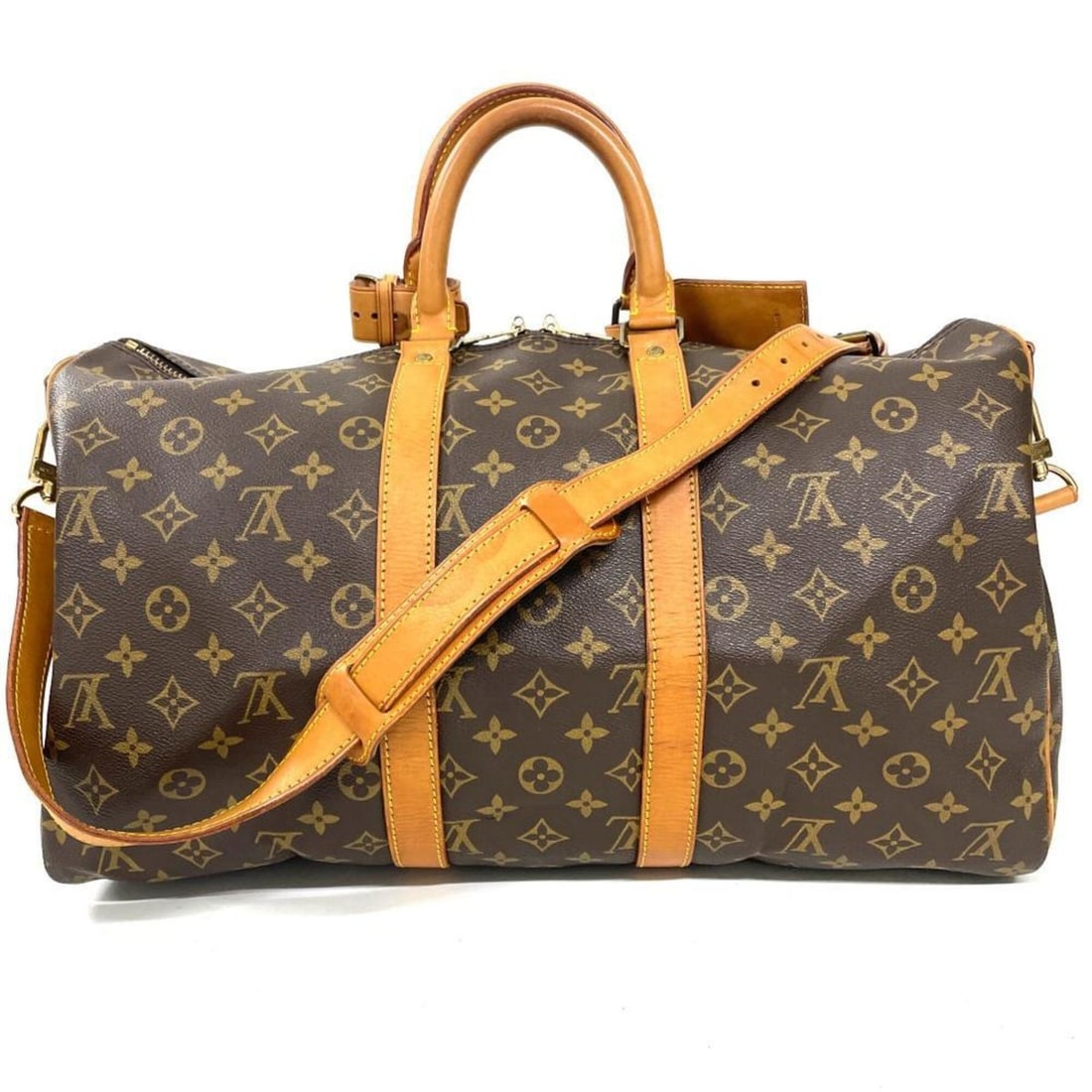 Louis Vuitton Keepall 45 Bandoulière Boston Bag, Monogram Canvas, M41418, Brown, Gold Hardware: --- Catalog ---Category: SizeSize (HxWxD): 26cm x 45cm x 21cm / 10.23'' x 17.71'' x 8.26''Category: DesignType: Boston bagColor: BrownGender: Women,MenMaterial: Monogram , Canvas Category: GeneralMPN: