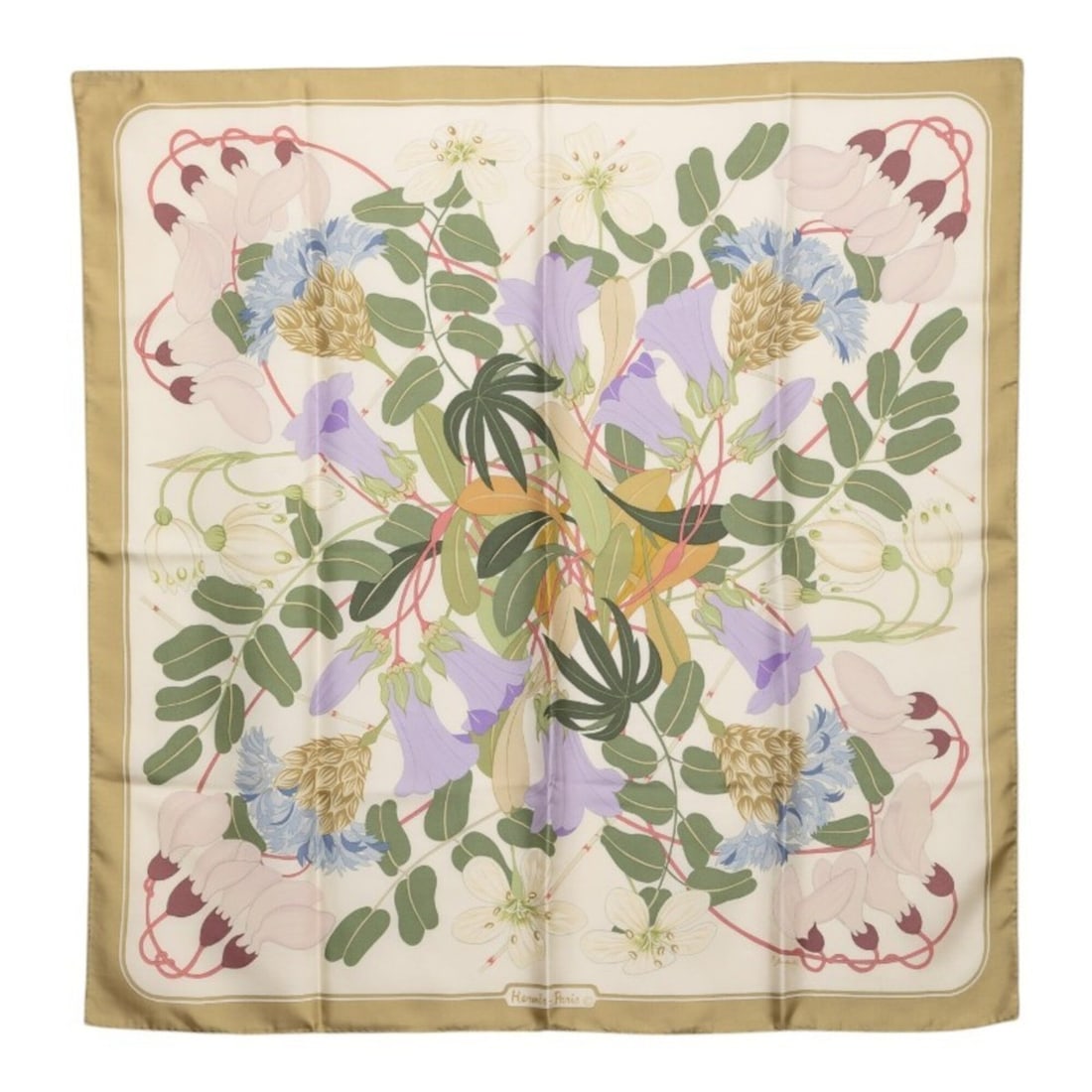 Hermes Carre 90 Flora Graeca Greek Flower Scarf/Muffler, Large Size, Green/Multicolor Silk, Women's: --- Catalog ---Category: SizeSize (LxW): 90cm x 89cm / 35.43'' x 35.03''Category: DesignType: ScarfColor: Green, Multi-colorGender: WomenMaterial: Silk Category: GeneralBrand: Hermes--- Item List ---S
