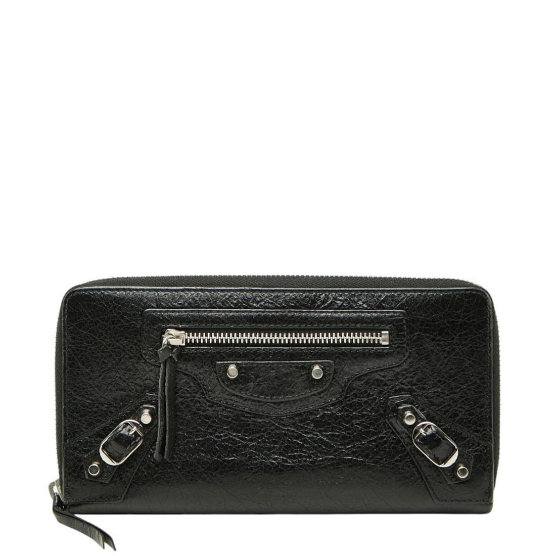 Balenciaga Classic Continental Round Zip Long Wallet 253036 Black Leather Women's BALENCIAGA: --- Catalog ---Category: SizeSize (HxWxD): 10cm x 18.5cm x 2cm / 3.93'' x 7.28'' x 0.78''Category: DesignType: Long wallet (bi-fold)Color: BlackGender: WomenMaterial: Leather Category: GeneralMPN: 253