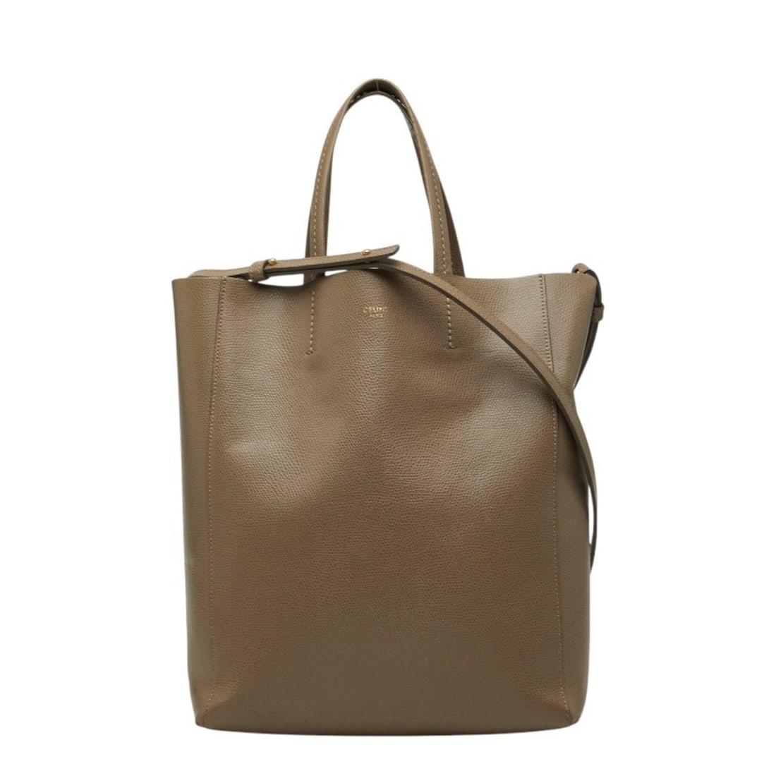 Celine Vertical Cabas Small Handbag Shoulder Bag 2-Way Greige Leather Women's CELINE: --- Catalog ---Category: SizeSize (HxWxD): 26.5cm x 30cm x 10cm / 10.43'' x 11.81'' x 3.93''Category: DesignType: Handbag, Shoulder bagColor: GrayishGender: WomenMaterial: Leather Category: GeneralBra