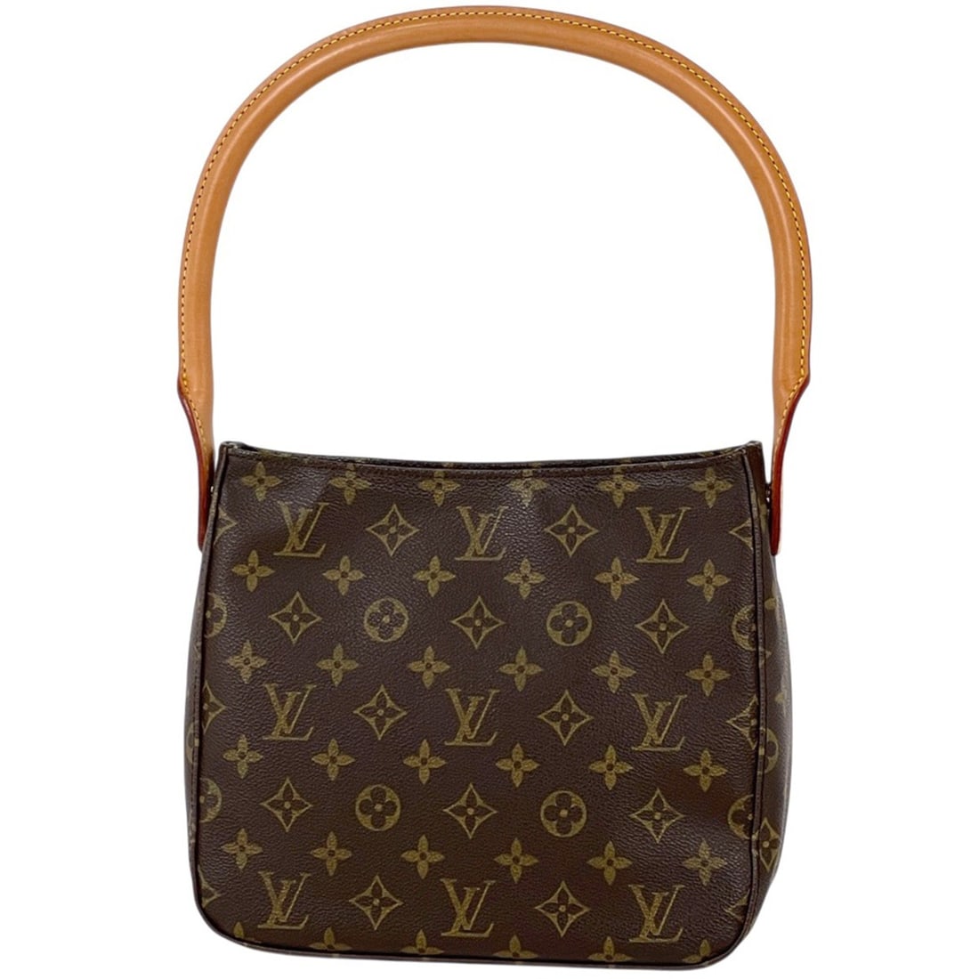 Louis Vuitton Looping MM Shoulder Bag, Monogram Brown, M51146, Women's: --- Catalog ---Category: SizeSize (HxWxD): 21cm x 24cm x 10.5cm / 8.26'' x 9.44'' x 4.13''Category: DesignType: Shoulder bagColor: BrownGender: WomenMaterial: Monogram Category: GeneralBrand: Louis Vu