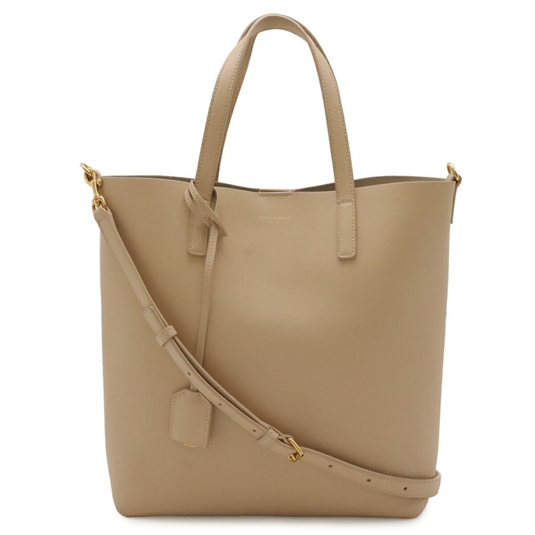 SAINT LAURENT PARIS YSL (Yves Saint Laurent) Toy Tote Bag Shoulder Leather 498612: --- Catalog ---Category: SizeSize (HxWxD): 27.5cm x 30.5cm x 8cm / 10.82'' x 12'' x 3.14''Category: DesignType: Shoulder bag, Tote bagColor: CreamGender: WomenMaterial: Leather Category: GeneralMPN: 4