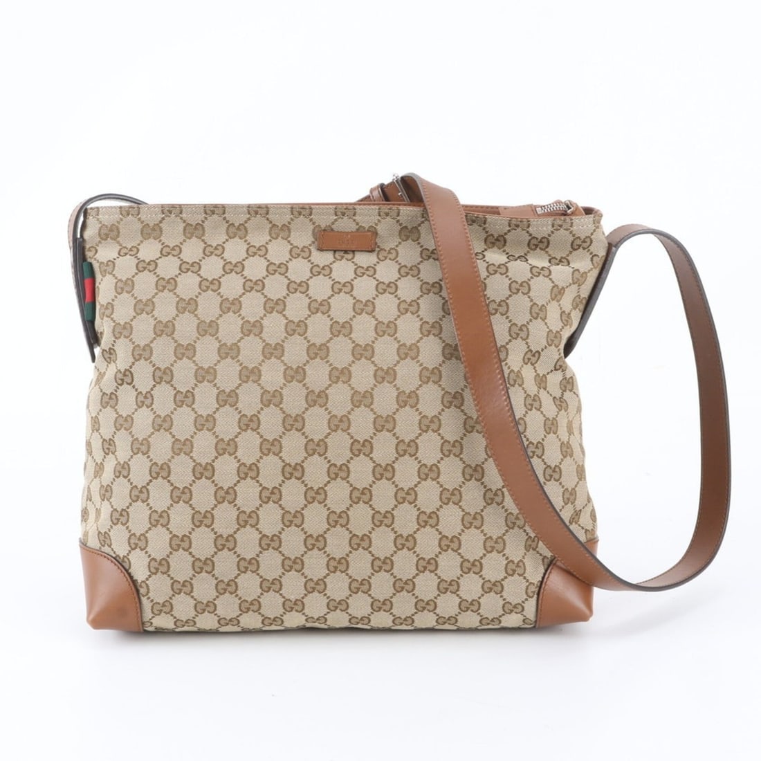 Gucci GG Canvas 308930 Leather Shoulder Bag/Tote Bag for Men with Control Card: --- Catalog ---Category: SizeSize (HxWxD): 30cm x 34cm x 11cm / 11.81'' x 13.38'' x 4.33''Category: DesignType: Shoulder bag, Tote bagColor: BrownGender: MenMaterial: Leather , Canvas Category: Genera
