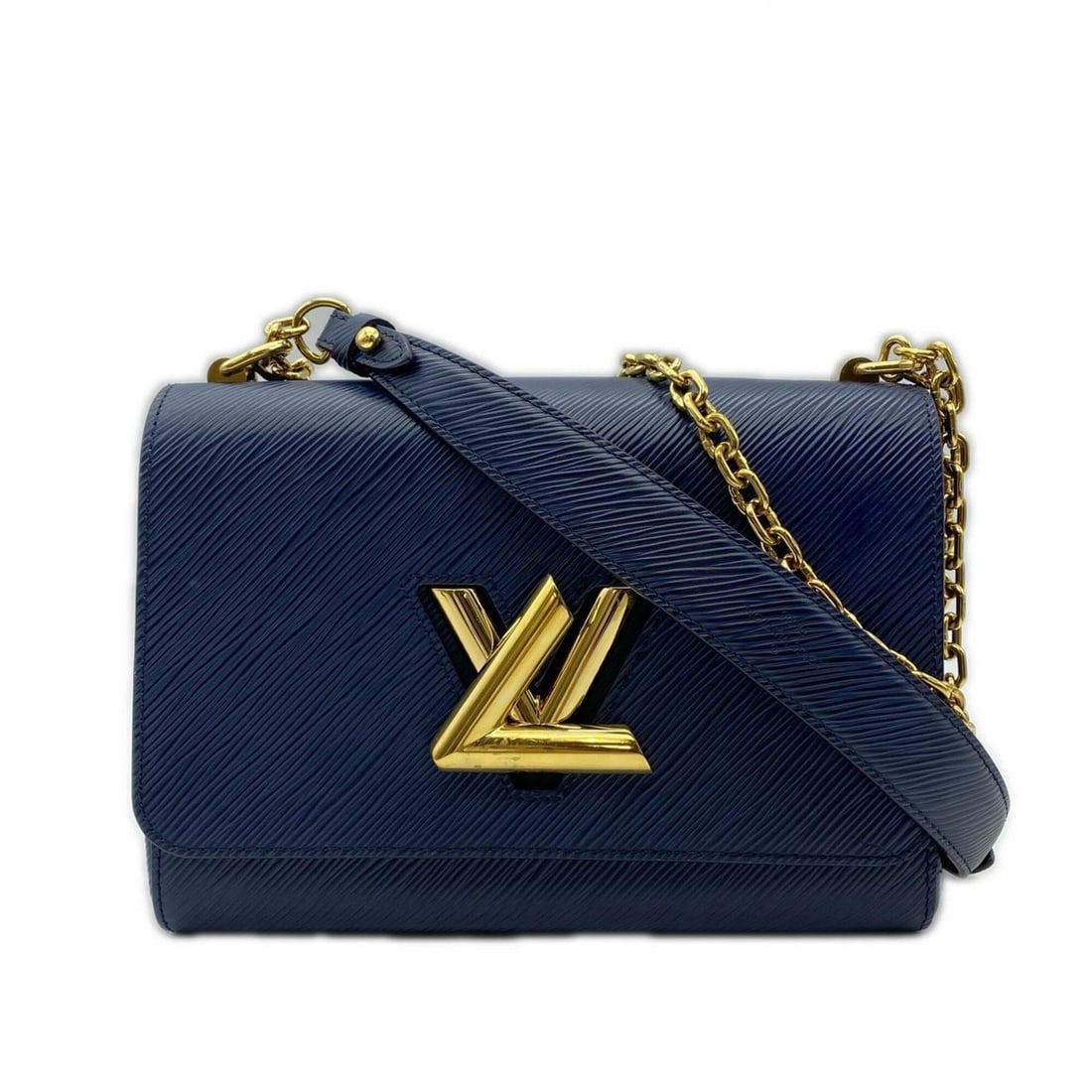 LOUIS VUITTON Epi Twist MM M53090 Shoulder Bag, Navy Leather, Women's: --- Catalog ---Category: SizeSize (HxWxD): 16cm x 23cm x 9.5cm / 6.29'' x 9.05'' x 3.74''Strap Length: 113cm / 44.48''Category: DesignType: Shoulder bagColor: NavyGender: WomenClosure: Turn lockMateri