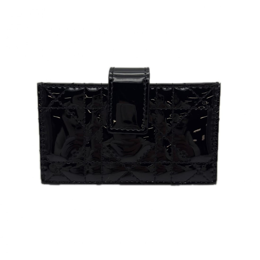 Christian Dior Lady Jasmine Card Holder S0074OVRB_M900 Business Case/Card Case Black Patent Leather: --- Catalog ---Category: DesignType: Card caseColor: BlackGender: WomenMaterial: Patent leather Category: GeneralBrand: Christian DiorCategory: Physical PropertiesSize (HxWxD): 6cm x 10.5cm x 2cm / 2.