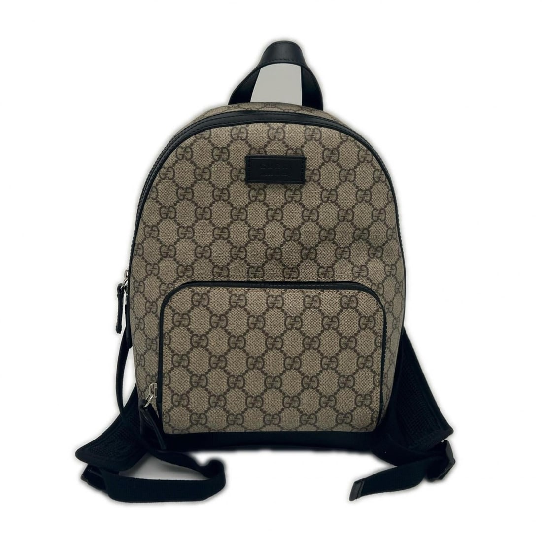 GUCCI GG Supreme Canvas Small Backpack 429020 - Backpack/Daypack Beige/Brown Leather Women's: --- Catalog ---Category: SizeSize (HxWxD): 30cm x 22cm x 10.5cm / 11.81'' x 8.66'' x 4.13''Strap Length: 85.5cm / 33.66''Category: DesignType: BackpackColor: Beige brownGender: WomenClosure: ZipperMat