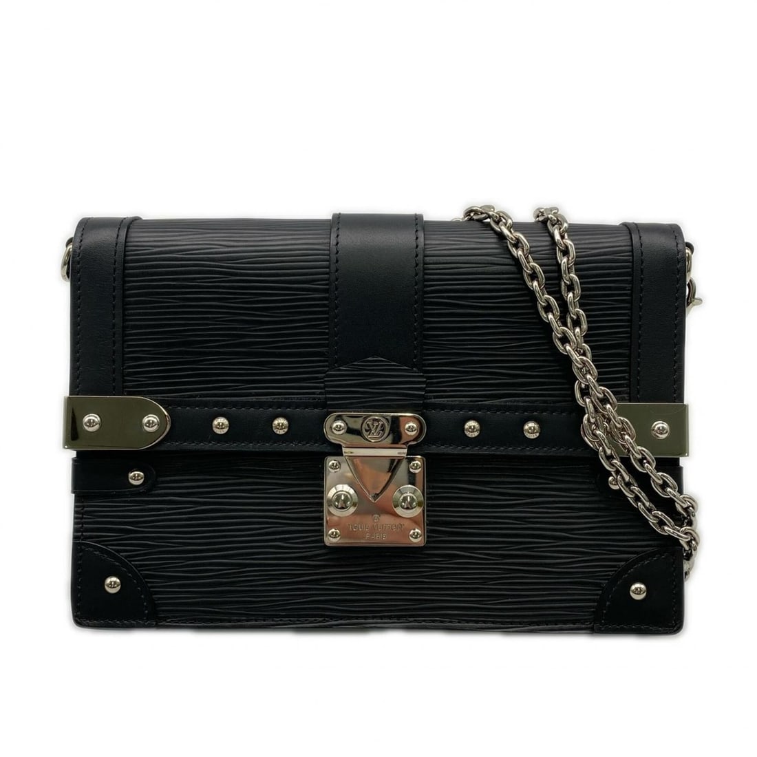LOUIS VUITTON Epi Portefeuille Trunk M67507 Shoulder Bag Black Women's: --- Catalog ---Category: SizeSize (HxWxD): 14cm x 19cm x 2cm / 5.51'' x 7.48'' x 0.78''Strap Length: 115cm / 45.27''Category: DesignType: Shoulder bagColor: BlackGender: WomenClosure: FlapCategory: Ge