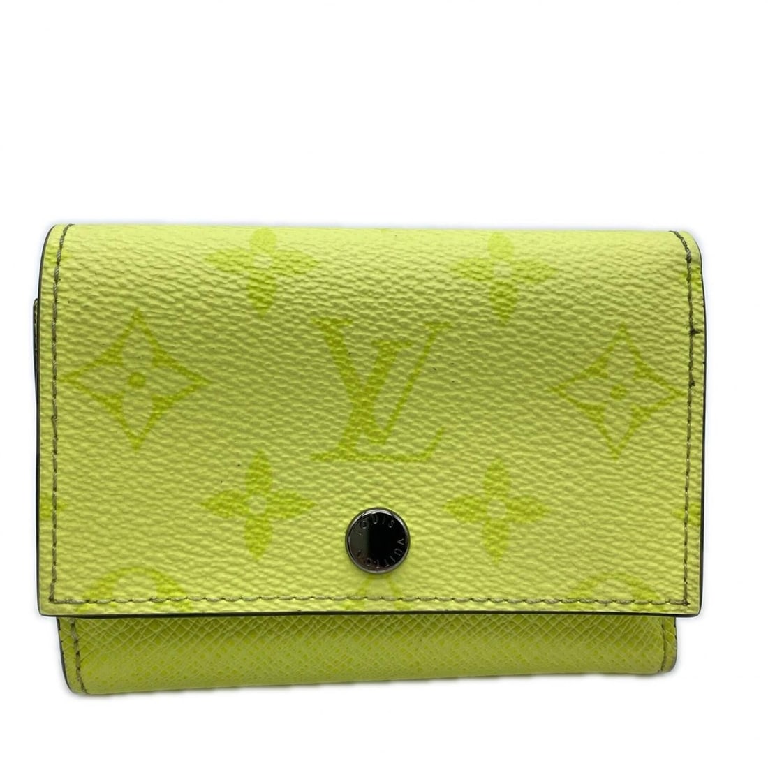LOUIS VUITTON Taigarama Victor Wallet Lemon M14129 Tri-fold Yellow Women's (1 of 16)