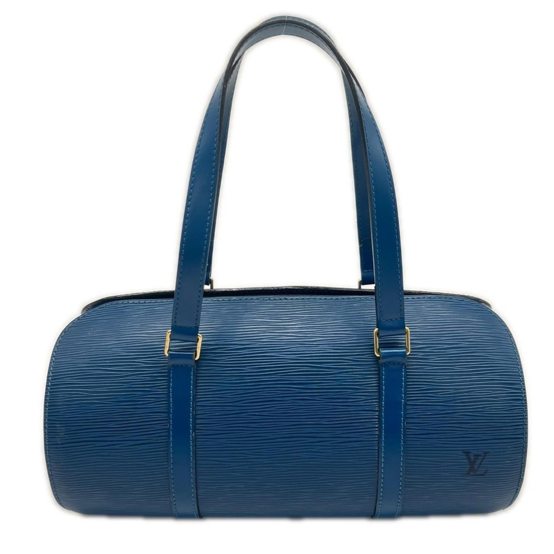 LOUIS VUITTON Epi Soufflot Toledo Blue M52225 Handbag, Calf Leather, Women's: --- Catalog ---Category: SizeSize (HxWxD): 14cm x 31cm x 14cm / 5.51'' x 12.2'' x 5.51''Handle Length: 43cm / 16.92''Category: DesignType: HandbagColor: Toledo blueGender: WomenClosure: ZipperMaterial