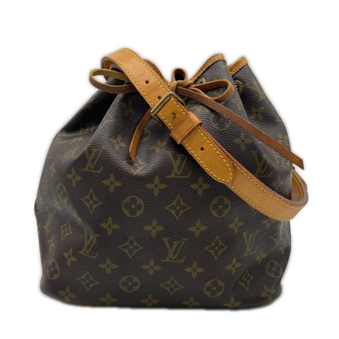 LOUIS VUITTON Monogram Petit Noé M42226 Shoulder Bag, Brown Leather, Women's: --- Catalog ---Category: SizeSize (HxWxD): 26cm x 24cm x 18cm / 10.23'' x 9.44'' x 7.08''Strap Length: 69cm / 27.16''Category: DesignType: Shoulder bagColor: BrownGender: WomenMaterial: Coated canvas 