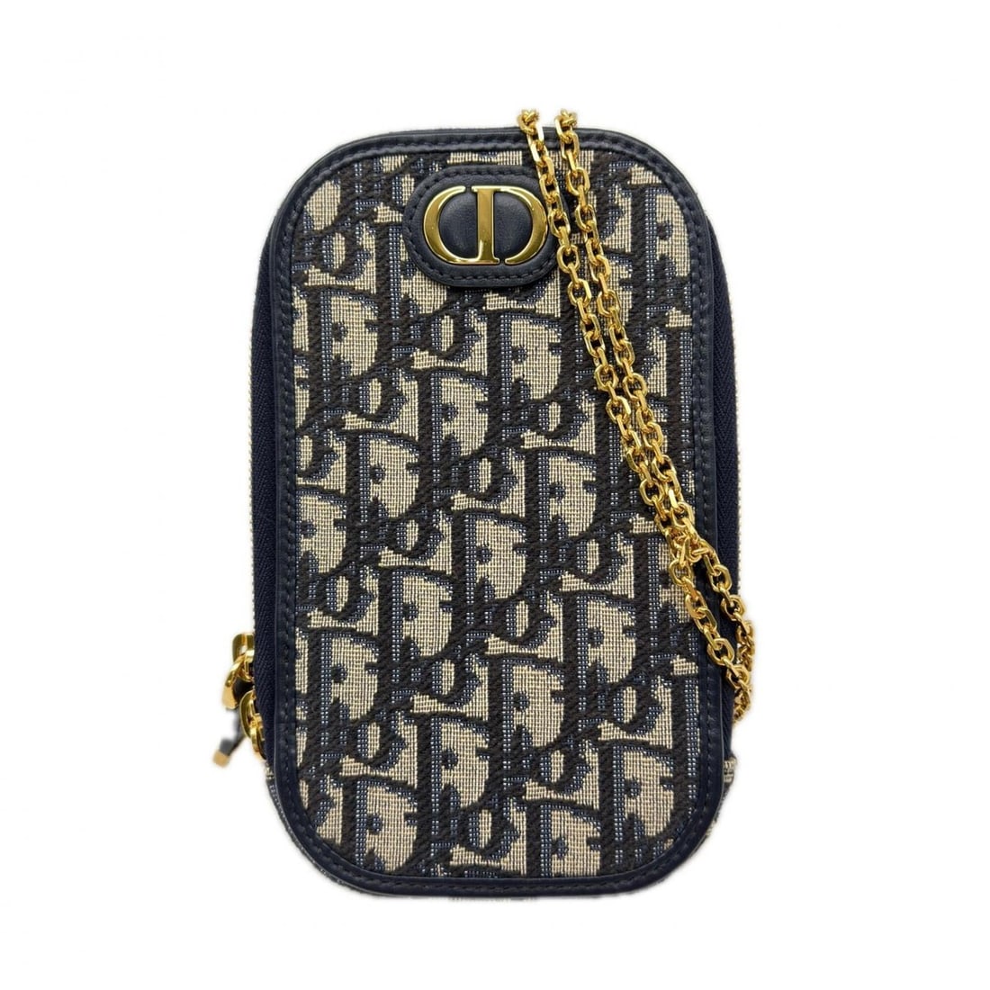 Christian Dior 30 Montaigne Oblique Canvas Phone Holder S2114UTZQ Shoulder Bag Navy Beige Leather: --- Catalog ---Category: SizeSize (HxWxD): 18cm x 10.5cm x 3cm / 7.08'' x 4.13'' x 1.18''Strap Length: 120cm / 47.24''Category: DesignType: Shoulder bagColor: Beige, NavyGender: WomenClosure: ZipperMa