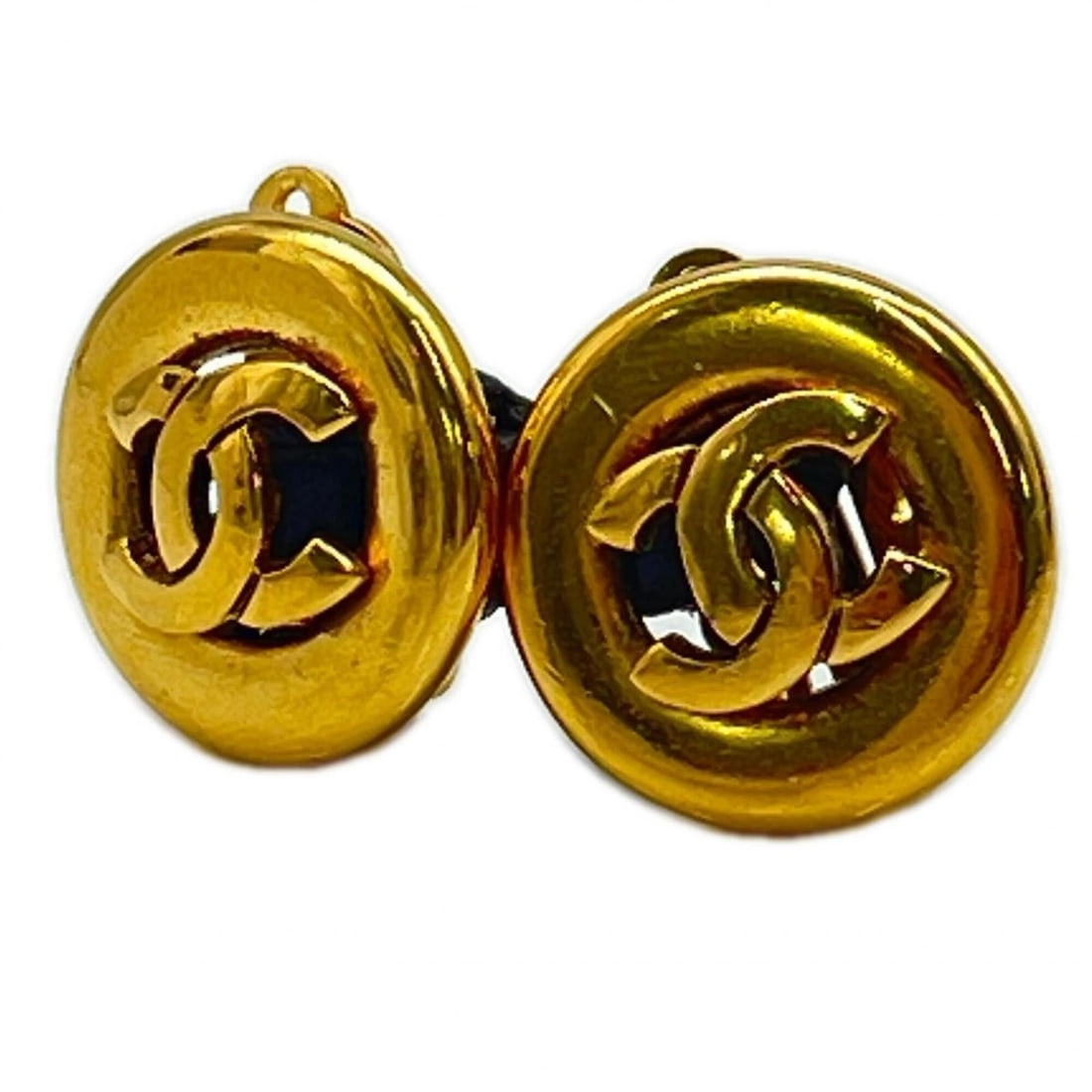 CHANEL Coco Mark Vintage Earrings GP - Gold Women's: --- Catalog ---Category: SizeWeight: 14g / 0.49oz.Size (HxWxD): 20.00mm x 20.00mm / 0.79'' x 0.79''Category: DesignType: Clip earringsColor: GoldFinish: Gold platedGender: WomenSeason: VintageCategory
