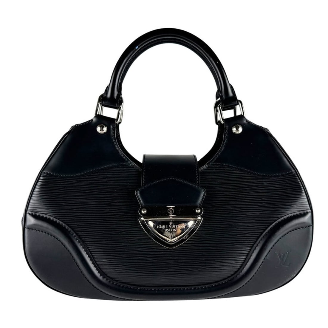 Louis Vuitton LOUIS VUITTON Epi Sac Montaigne Handbag, Leather, Black/Silver, Women's, M59302, Free: --- Catalog ---Category: SizeSize (HxWxD): 30cm x 32cm x 15cm / 11.81'' x 12.59'' x 5.9''Category: DesignType: HandbagColor: BlackGender: WomenMaterial: Epi leather Category: GeneralMPN: M59302Brand: 