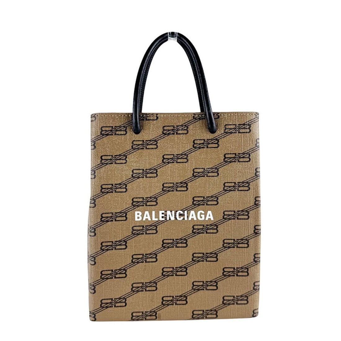 Balenciaga BALENCIAGA Handbag, Crossbody Shoulder Bag, BB Monogram, Large Shopping Leather,: --- Catalog ---Category: SizeSize (HxWxD): 22cm x 17cm x 5cm / 8.66'' x 6.69'' x 1.96''Category: DesignType: HandbagColor: Black, BrownGender: WomenMaterial: PVC , Leather Category: GeneralBrand: Bale