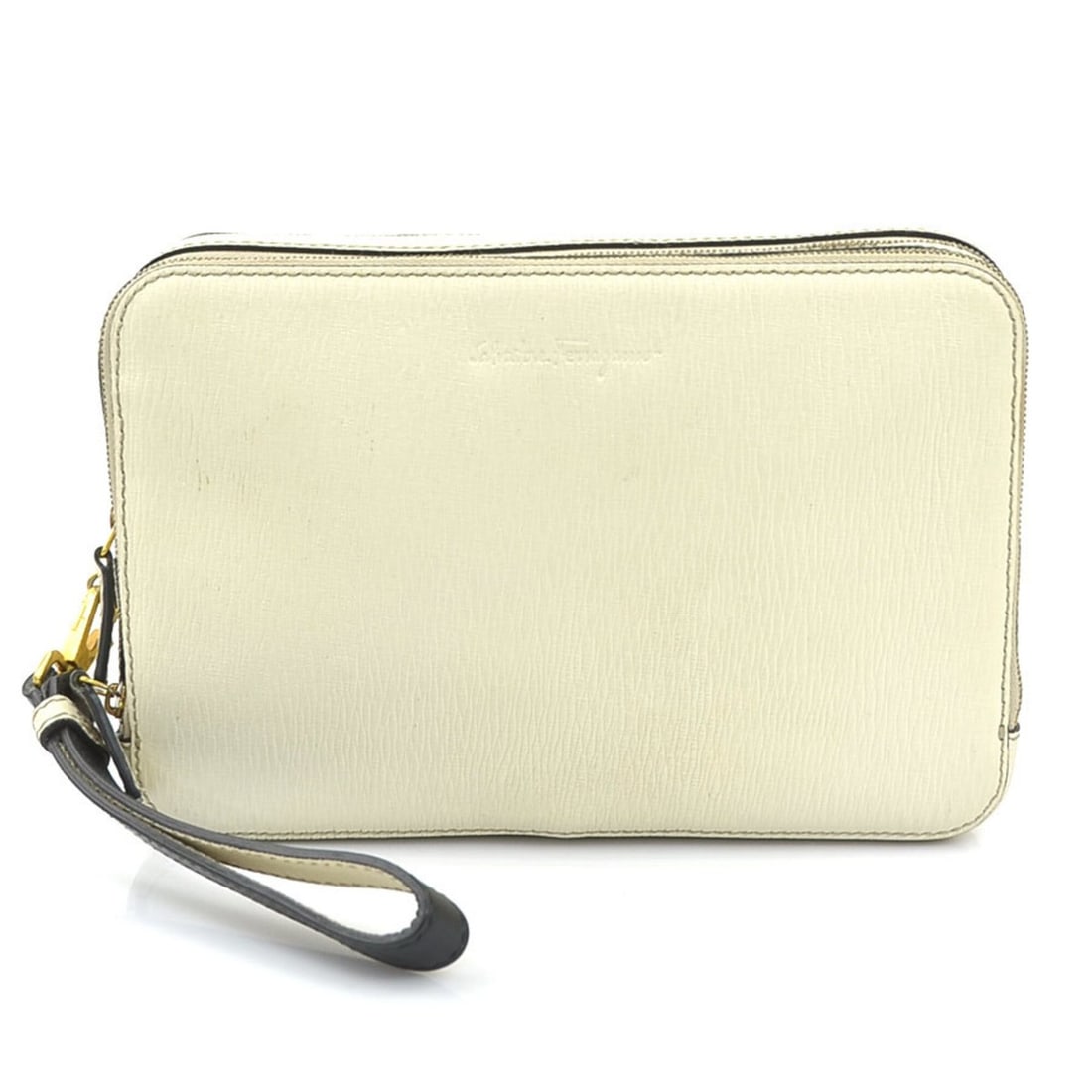 Salvatore Ferragamo Leather Second Bag, Ivory, Men's, Free Shipping, r11264a: --- Catalog ---Category: SizeSize (HxWxD): 16cm x 24.5cm x 5.5cm / 6.29'' x 9.64'' x 2.16''Category: DesignType: Clutch bagColor: IvoryGender: Men,WomenMaterial: Leather Category: GeneralBrand: Salvat
