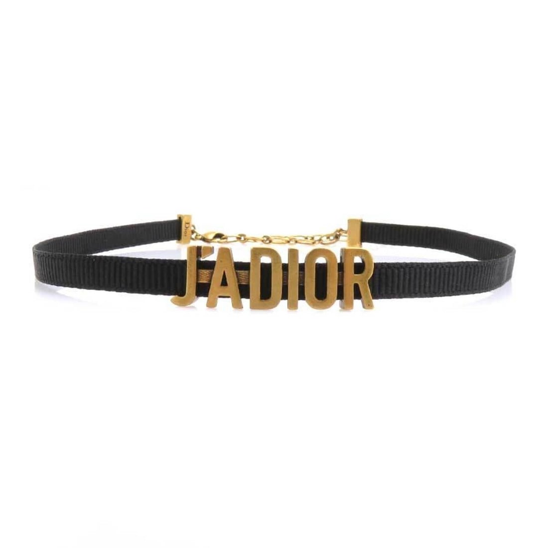 Christian Dior choker JA DIOR Fabric Metal Gold Black Women's Free Shipping r11274k: --- Catalog ---Category: SizeNeck Circumference: 37.5 cm / 14.76''Category: DesignColor: Black, GoldGender: WomenMaterial: MetalNecklace Type: ChokerCategory: GeneralBrand: Christian Dior--- Item List