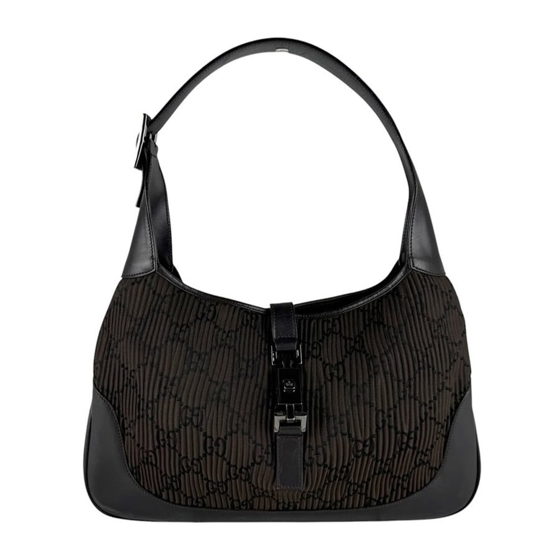 Gucci Jackie handbag, nylon and leather, brown, women's, free shipping, z10344: --- Catalog ---Category: SizeSize (HxWxD): 21cm x 32cm x 4cm / 8.26'' x 12.59'' x 1.57''Category: DesignType: HandbagColor: BrownGender: WomenMaterial: Nylon , Leather Category: GeneralBrand: GucciCou