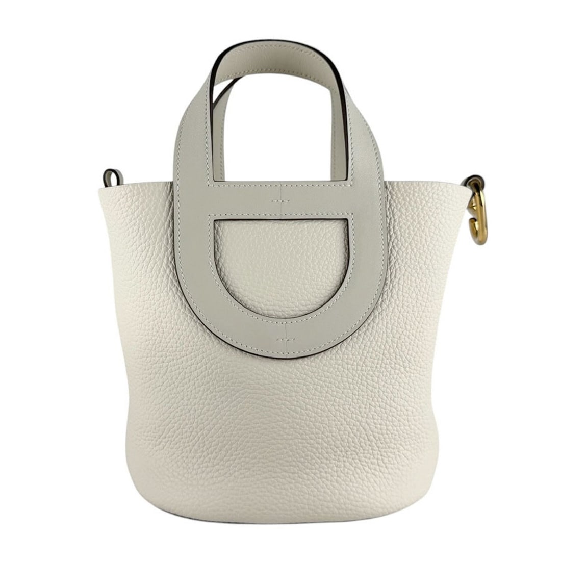 Hermes HERMES Handbag In the Loop 18 Taurillon Clemence Beton Women's Free Shipping z10358 (1 of 12)