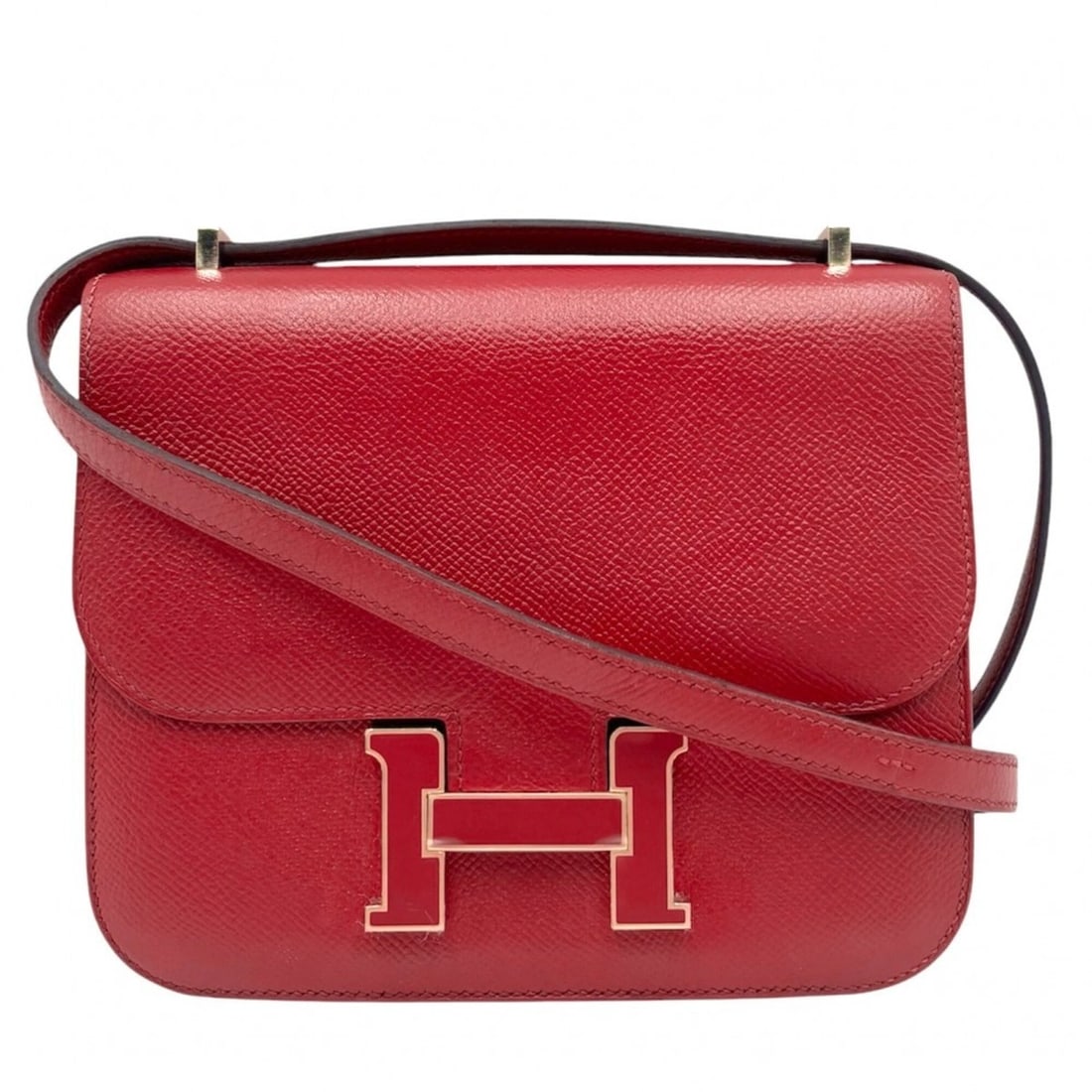 Hermes Constance Mini Shoulder Bag for Women, Pouch, Bag, Crossbody Leather, HERMES X Stamp, Veau (1 of 16)