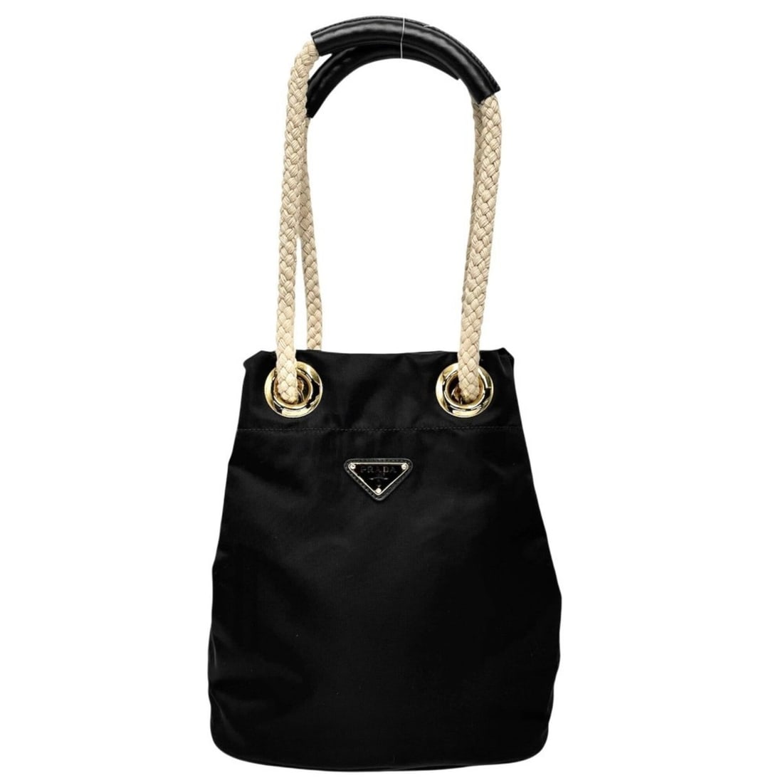 Prada Mariner Small Bucket Bag, Re-Nylon, Shoulder Men's & Women's, PRADA 1BE082, Nylon, Black,: --- Catalog ---Category: SizeSize (HxWxD): 28cm x 23.5cm x 16.5cm / 11.02'' x 9.25'' x 6.49''Category: DesignType: HandbagColor: BlackGender: Men,WomenMaterial: Nylon Category: GeneralMPN: 1BE082Brand