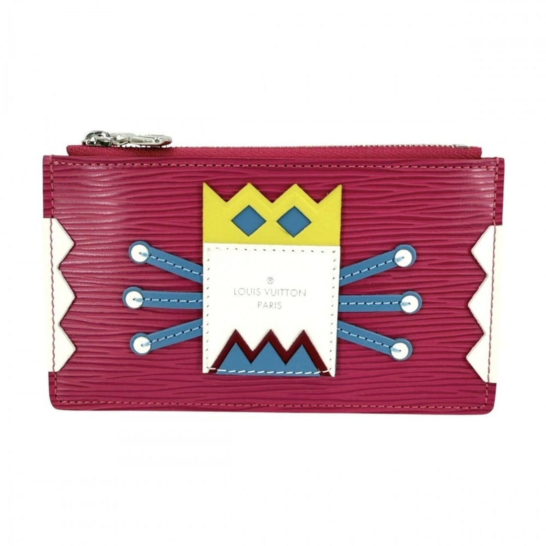 Louis Vuitton Women's Wallet/Coin Purse, Pochette Cle Tribal Mask, Business Card Holder/Card Case,: --- Catalog ---Category: SizeSize (HxWxD): 8cm x 14cm / 3.14'' x 5.51''Category: DesignType: Coin purse/coin caseColor: PinkGender: WomenMaterial: Epi leather Category: GeneralMPN: M60788Brand: Louis 