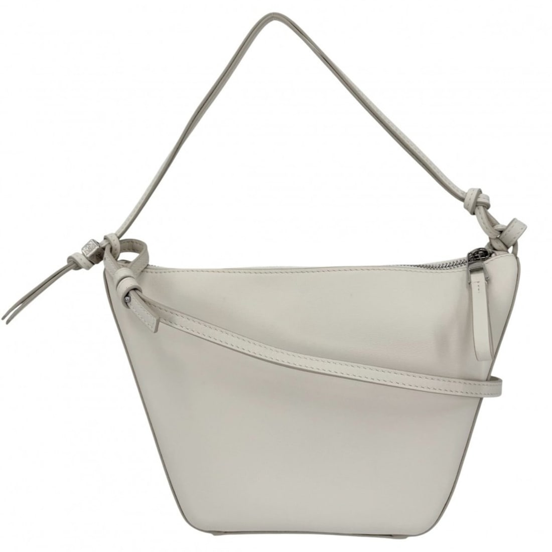 Loewe Women's Anagram Hammock Hobo Bag Mini Handbag Shoulder Crossbody LOEWE Leather White Silver: --- Catalog ---Category: SizeSize (HxWxD): 17cm x 28cm x 9.5cm / 6.69'' x 11.02'' x 3.74''Category: DesignType: Handbag, Shoulder bagColor: WhiteGender: WomenMaterial: Leather Category: GeneralBrand: 