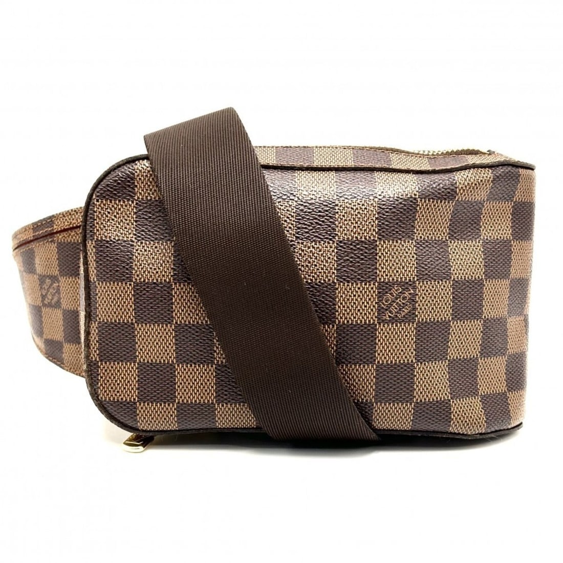 Louis Vuitton Geronimos Men's Body Bag, Waist Pouch, Crossbody N51994, Damier Canvas, Brown, Gold: --- Catalog ---Category: SizeSize (HxWxD): 11.5cm x 19cm x 5cm / 4.52'' x 7.48'' x 1.96''Category: DesignType: Fanny pack, Pouch, Sling bagColor: BrownGender: Men,WomenMaterial: Damier Canvas Category