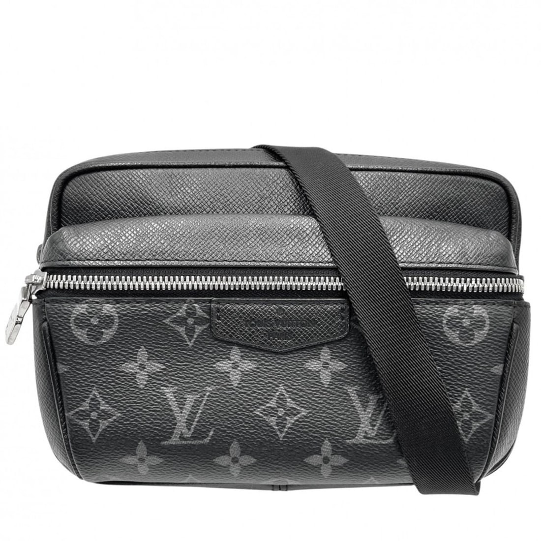 Louis Vuitton Monogram Eclipse Bumbag Outdoor Taigarama Waist Pouch for Men, Black, M30245, Noir: --- Catalog ---Category: SizeSize (HxWxD): 15cm x 21cm x 5cm / 5.9'' x 8.26'' x 1.96''Category: DesignType: Fanny pack, Pouch, Sling bagColor: NoirGender: MenMaterial: Monogram Eclipse , Taiga leather