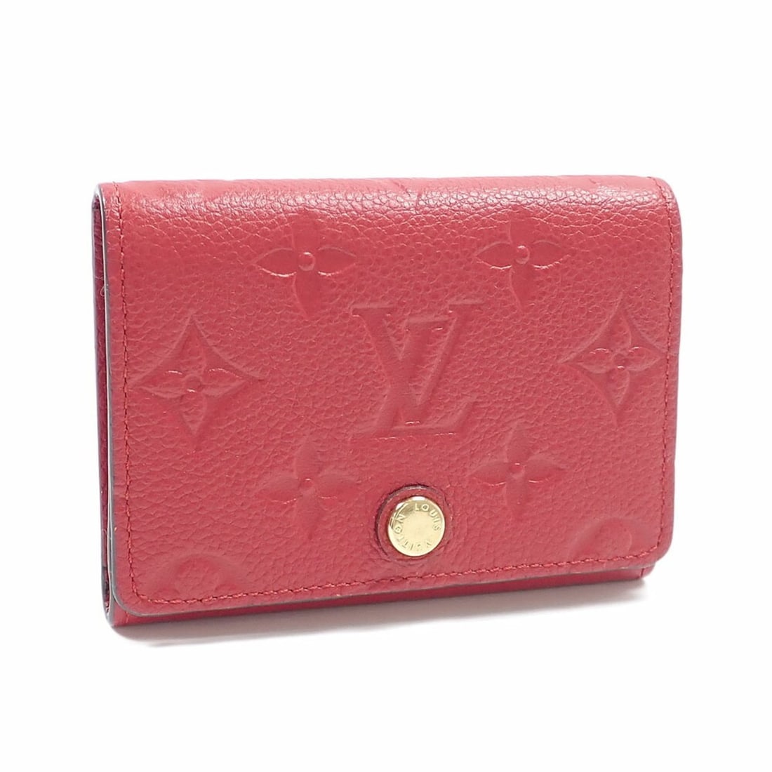 Louis Vuitton Bi-fold Card Case, Monogram Empreinte Enveloppe Carte de Visite, Women's, M58457, Red: --- Catalog ---Category: SizeSize (HxWxD): 8cm x 10.5cm x 1.5cm / 3.14'' x 4.13'' x 0.59''Category: DesignType: Coin purse/coin caseColor: Red colorGender: WomenMaterial: Monogram Empreinte Category: 