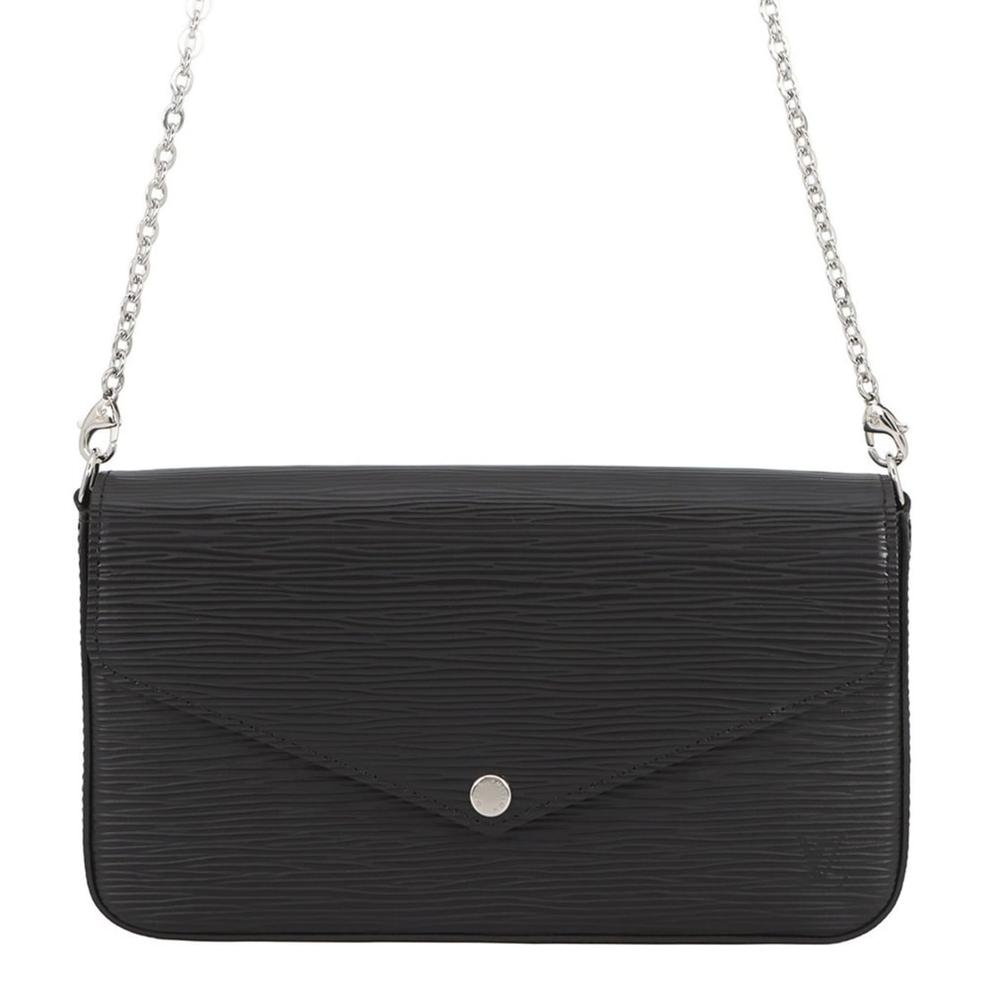 Louis Vuitton Epi Leather Chain Wallet Pochette Felicie M62648 LOUIS VUITTON Handbag Black: --- Catalog ---Category: SizeSize (HxWxD): 12cm x 21.5cm x 3cm / 4.72'' x 8.46'' x 1.18''Category: DesignType: Handbag, PochetteColor: Black, NoirGender: WomenMaterial: Epi leather Category: GeneralMP